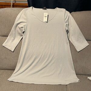 Jjill NWT marble MP three-quarter sleeve V-neck top